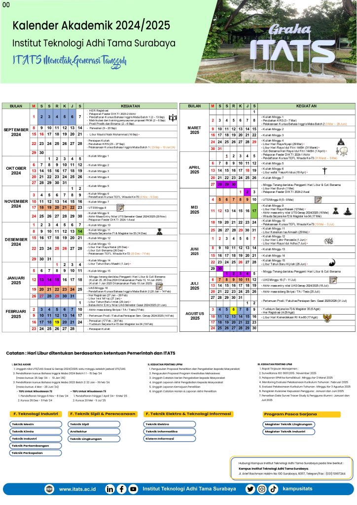 Kalender Akademik Tahun Ajaran 20242025 PORTAL AKADEMIK